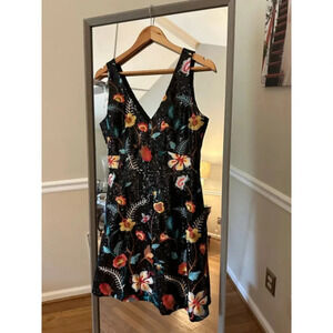 Women's Forest Lily Dress, Size 6, Black Multi Skyless Sequin‎